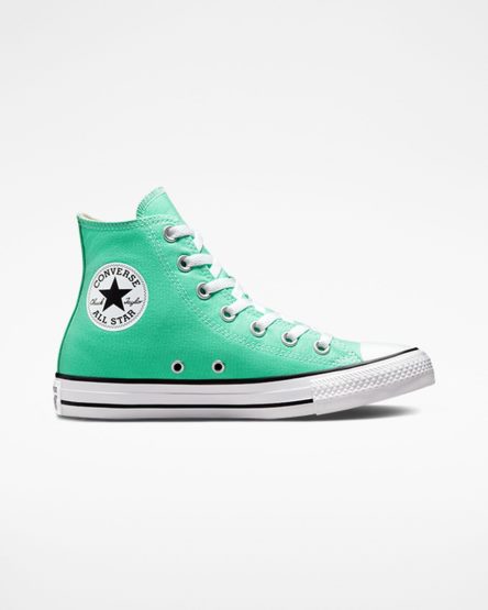 Pánské Boty Vysoké Converse Chuck Taylor All Star Seasonal Color Tyrkysové Bílé Černé | CZ ERIY48